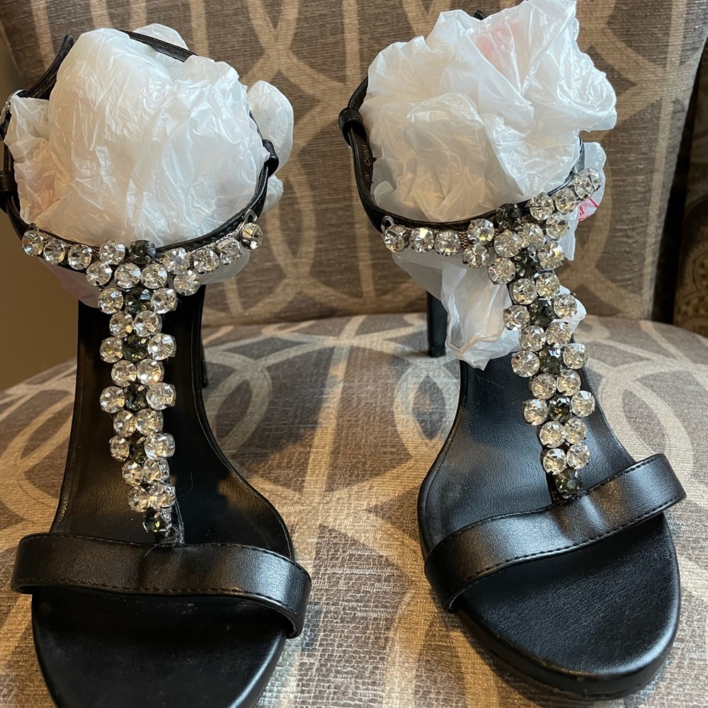 Steve Madden  rhinestone heels UEC Prom shoes!